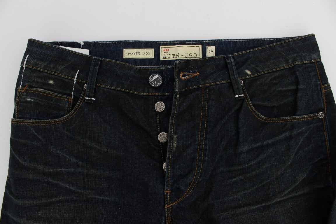 Elegante Straight Fit Jeans in Dunkelblau