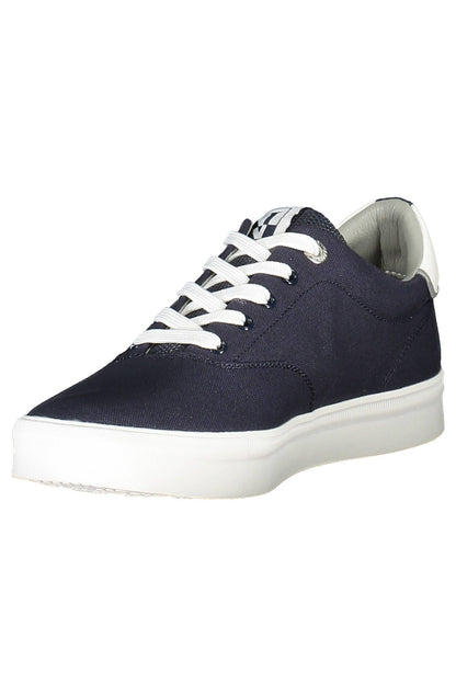 Blue Polyester Men Sneaker