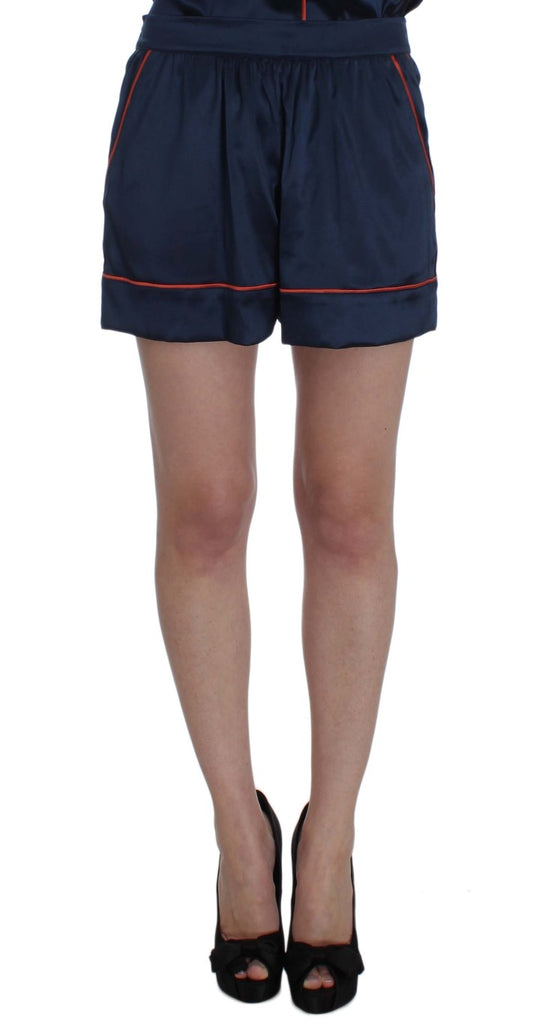 Elegante Mini-Shorts aus Seiden-Stretch