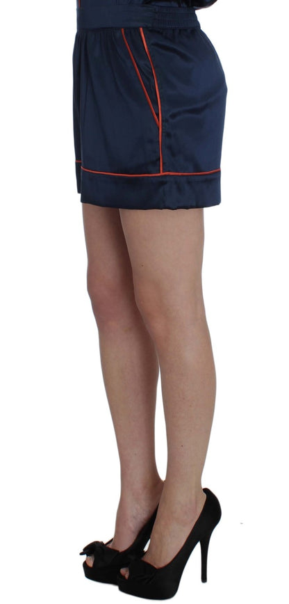 Elegante Mini-Shorts aus Seiden-Stretch