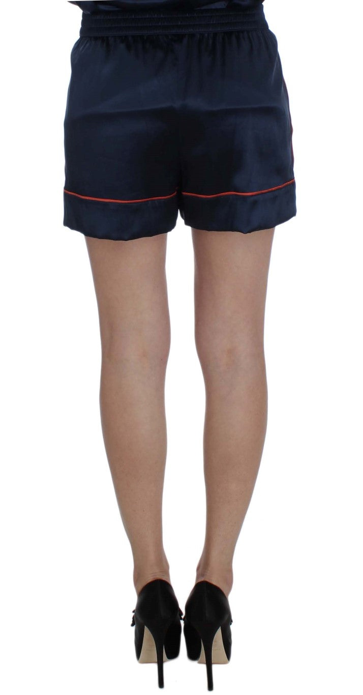 Elegante Mini-Shorts aus Seiden-Stretch