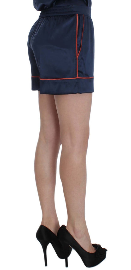 Elegante Mini-Shorts aus Seiden-Stretch