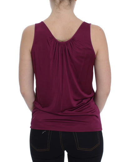 Elegante violette Camisole-Bluse aus Viskose