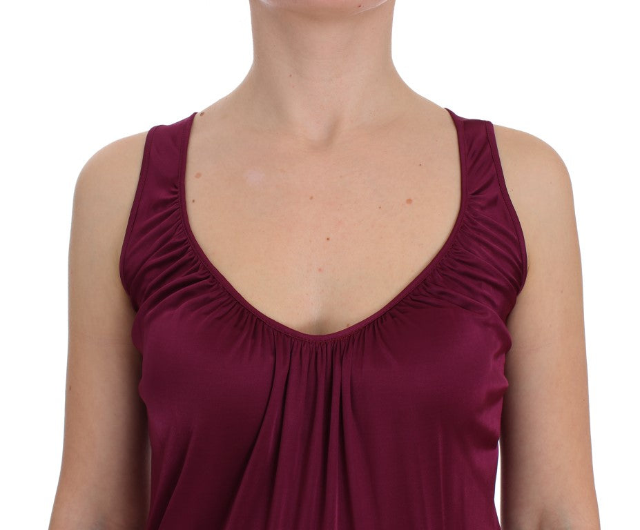 Elegante violette Camisole-Bluse aus Viskose