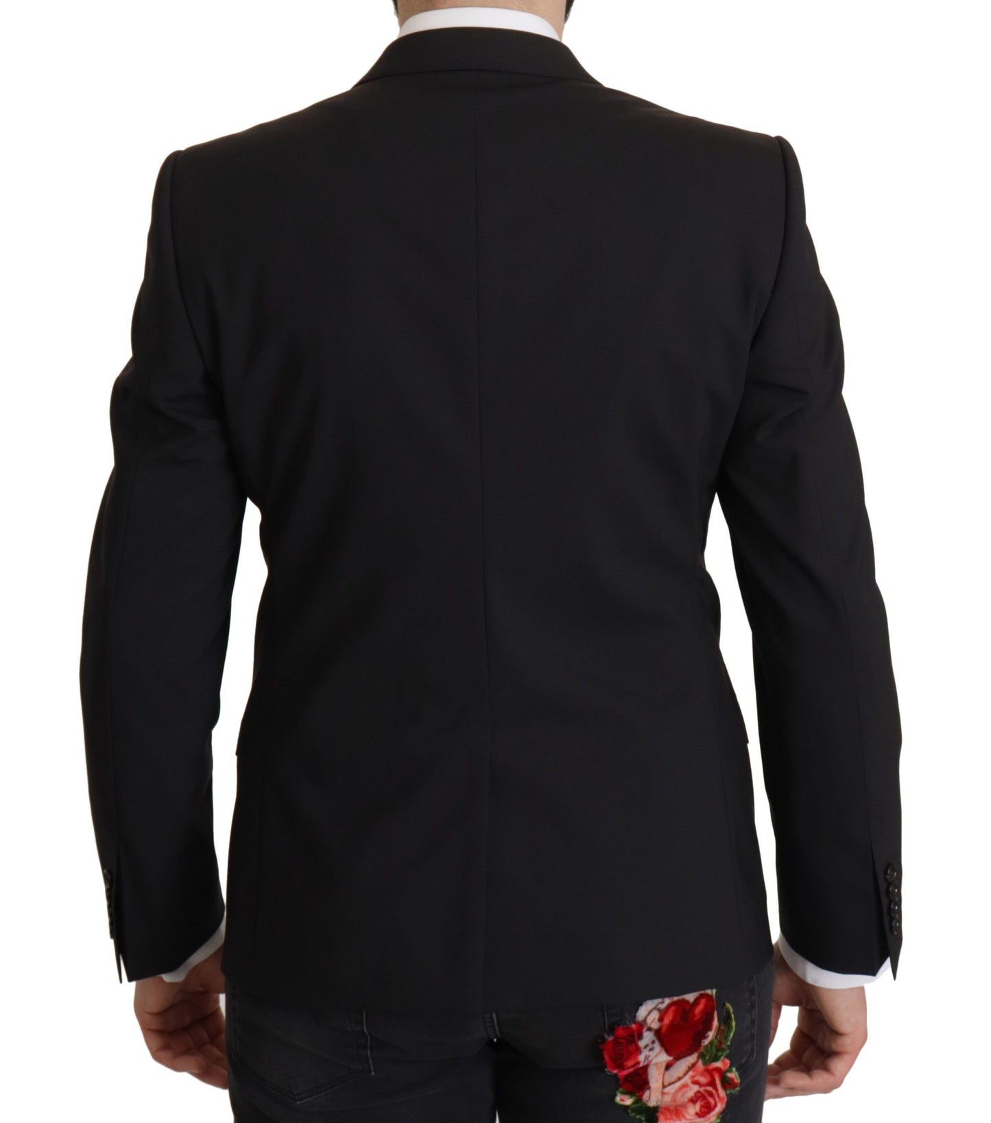 Elegant Slim Fit Black Blazer Jacket