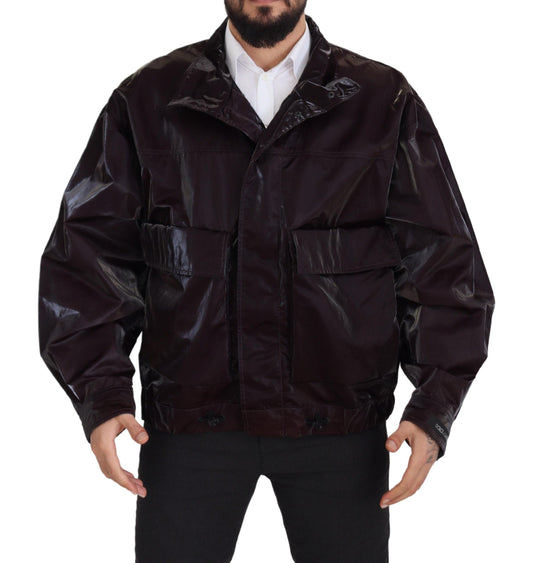 Elegante Bordeaux-Jacke mit Kragen