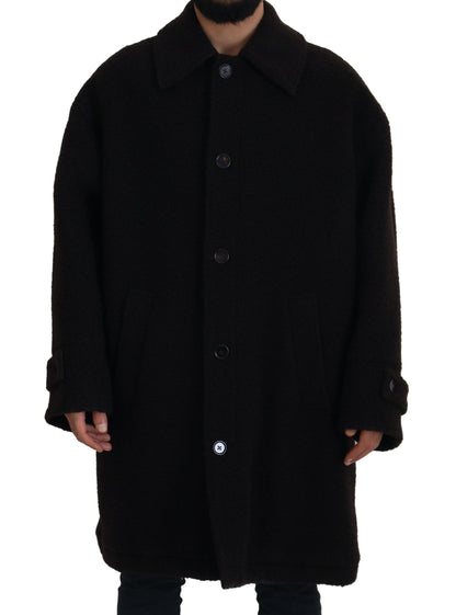 Elegante schwarze Jacke aus Alpaka-Wollmischung