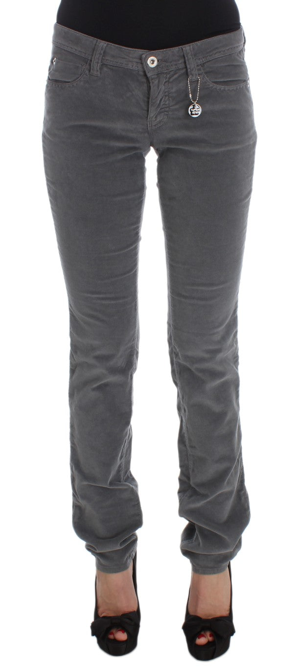 Sleek Super Slim Gray Jeans