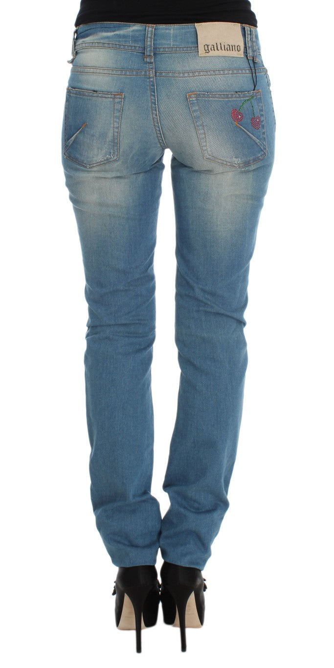 Schicke blaue Designer-Jeans im Slim Fit