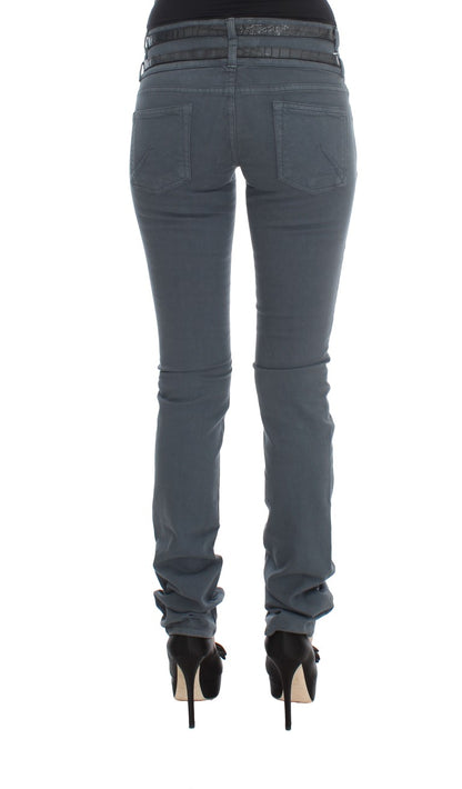 Schlanke Slim Fit italienische Jeans in schickem Blau