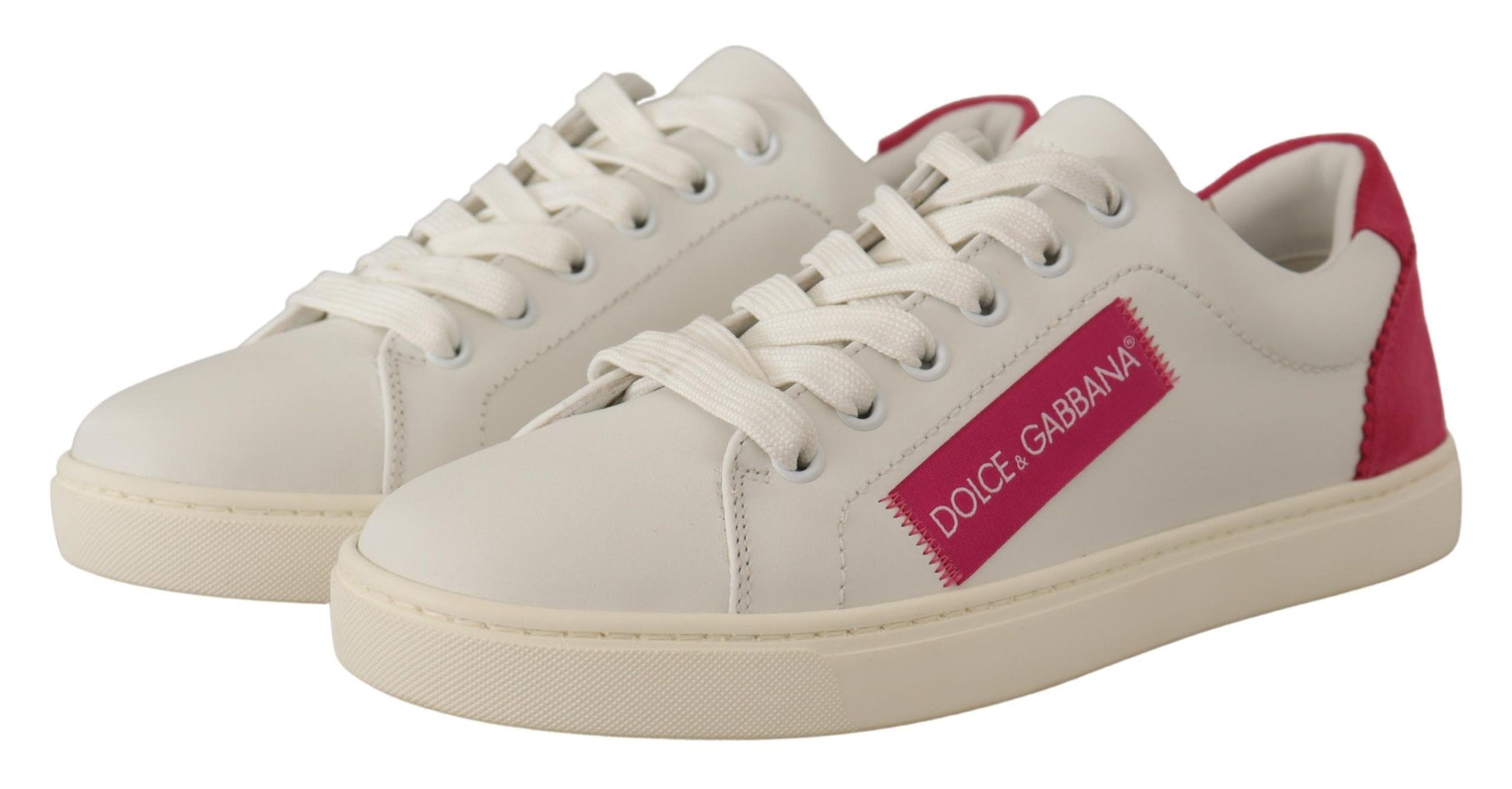 Elegante weiße Low-Top-Sneakers aus Leder