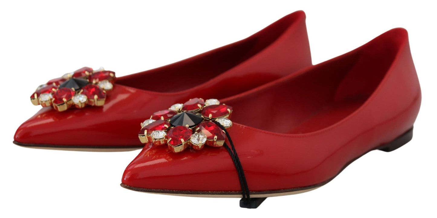 Rote Loafer aus Wildleder mit Kristallen – Exquisite Eleganz