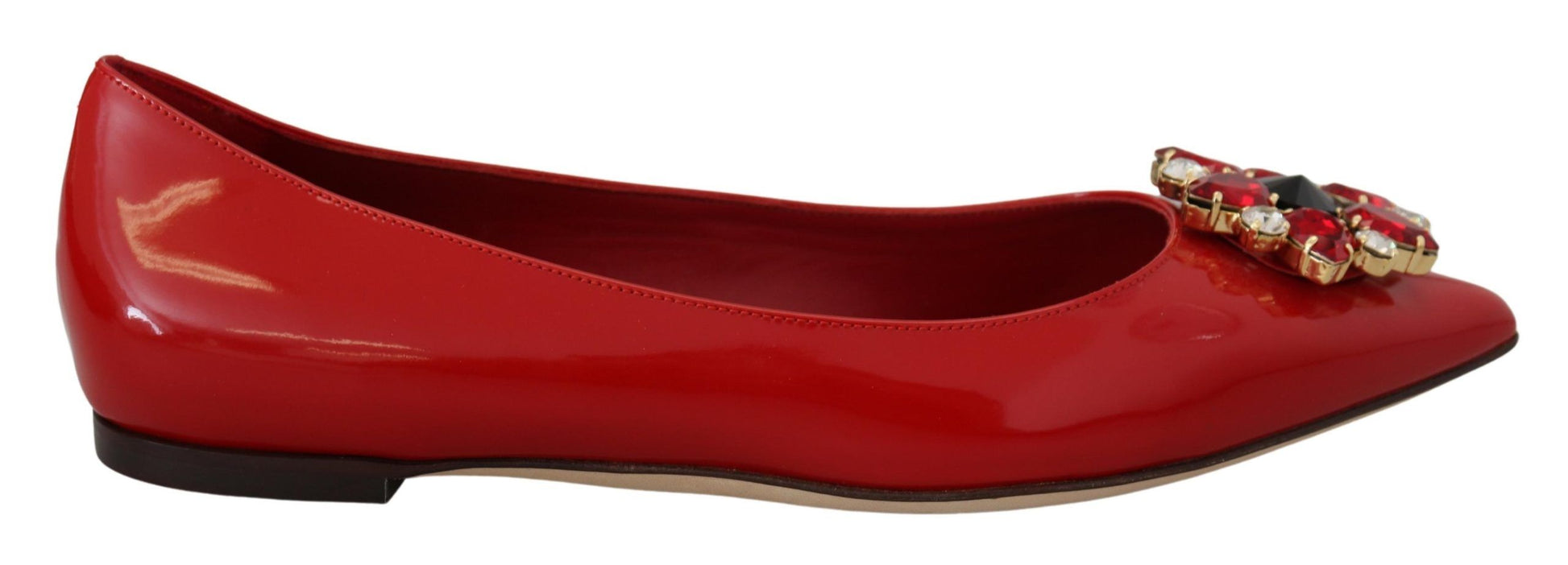 Rote Loafer aus Wildleder mit Kristallen – Exquisite Eleganz