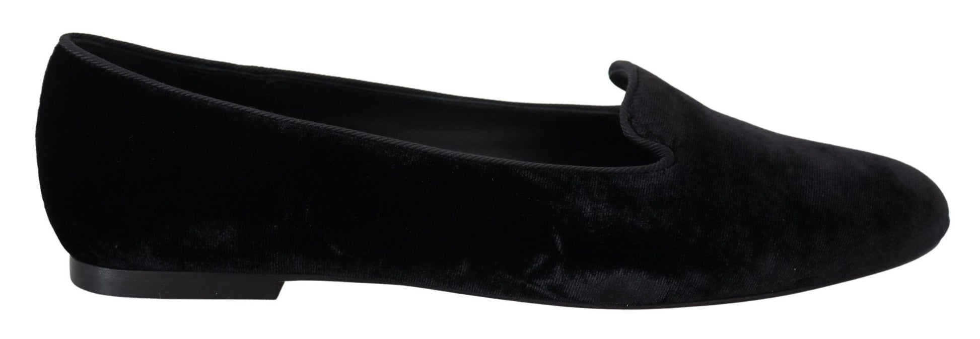 Elegante schwarze Loafer aus Seidenmischung