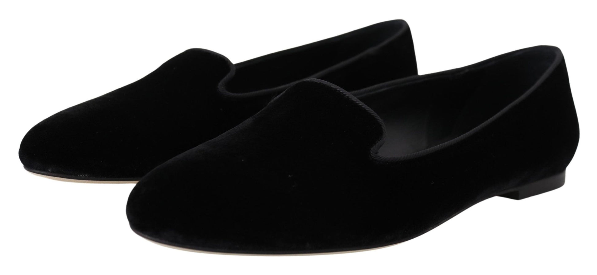 Elegante schwarze Loafer aus Seidenmischung