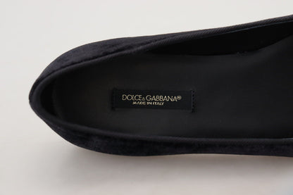 Elegante schwarze Loafer aus Seidenmischung