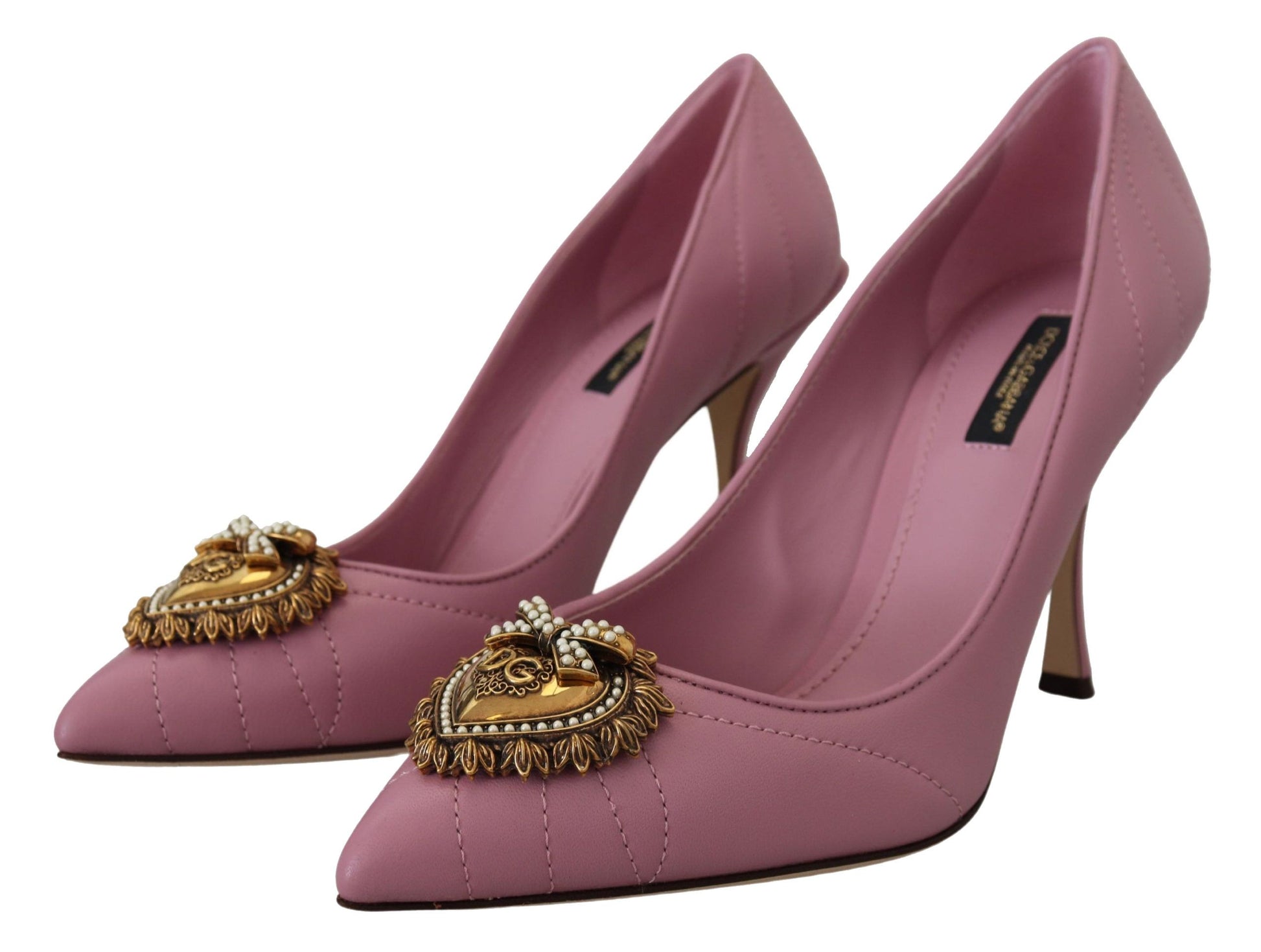 Devotion – Pumps aus Leder in Rosa