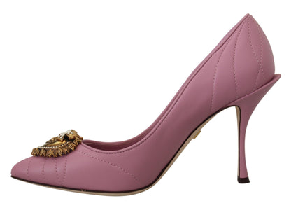 Devotion – Pumps aus Leder in Rosa