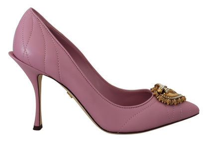 Devotion – Pumps aus Leder in Rosa