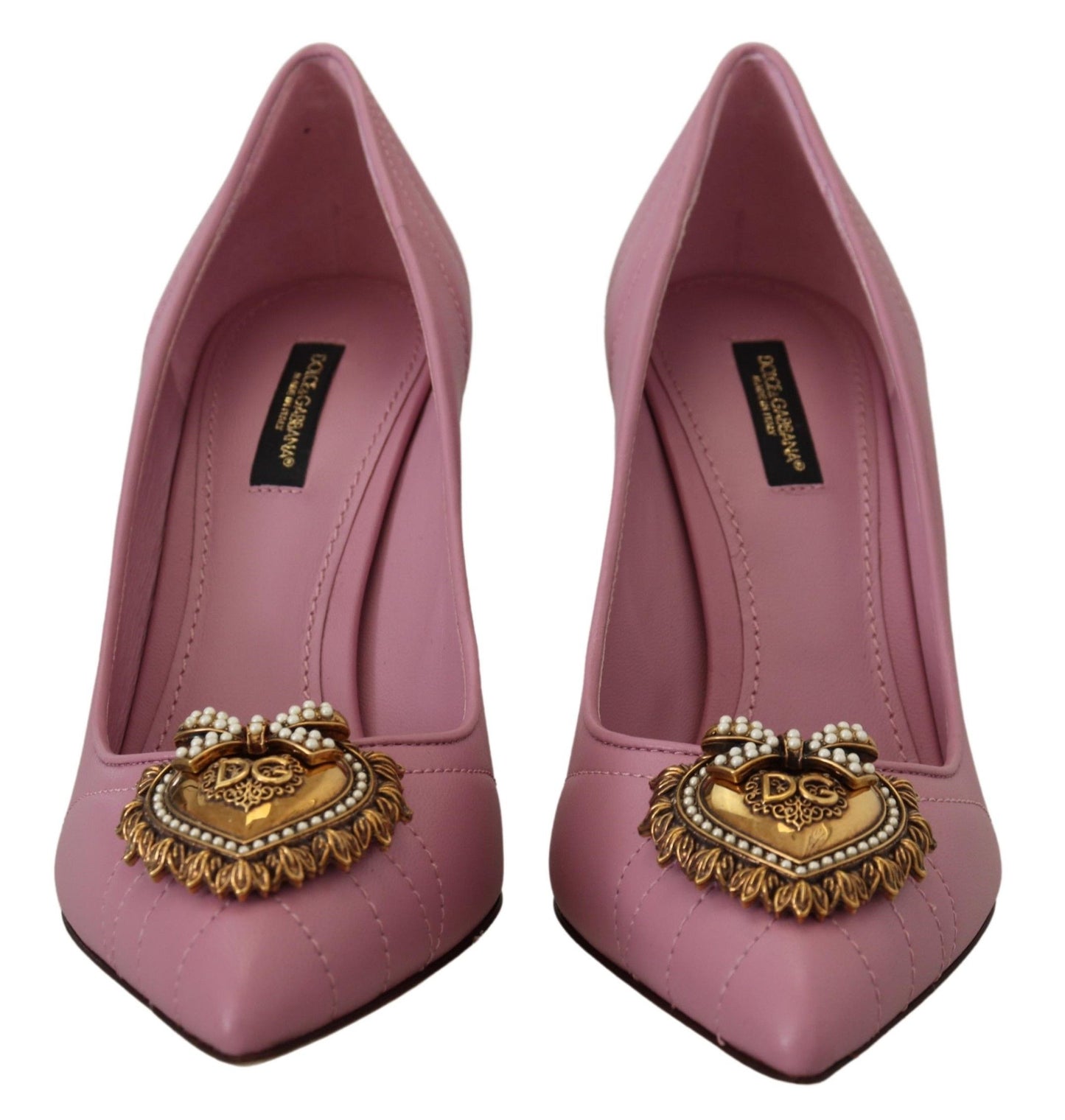 Devotion – Pumps aus Leder in Rosa