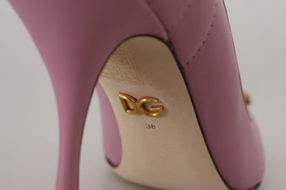 Devotion – Pumps aus Leder in Rosa