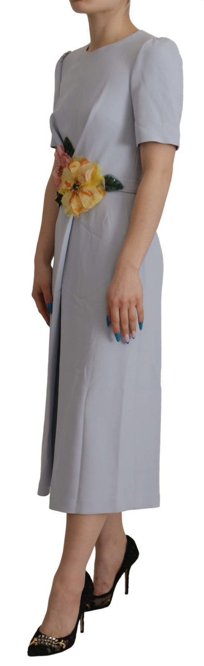 Elegantes hellblaues A-Linien Kleid