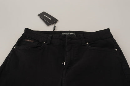 Schicke schwarze Skinny-Jeans aus Baumwollstretch