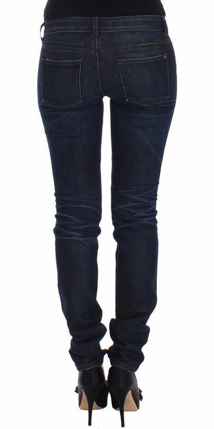 Ermanno Scervino Chic Dark Blue Skinny Jeans