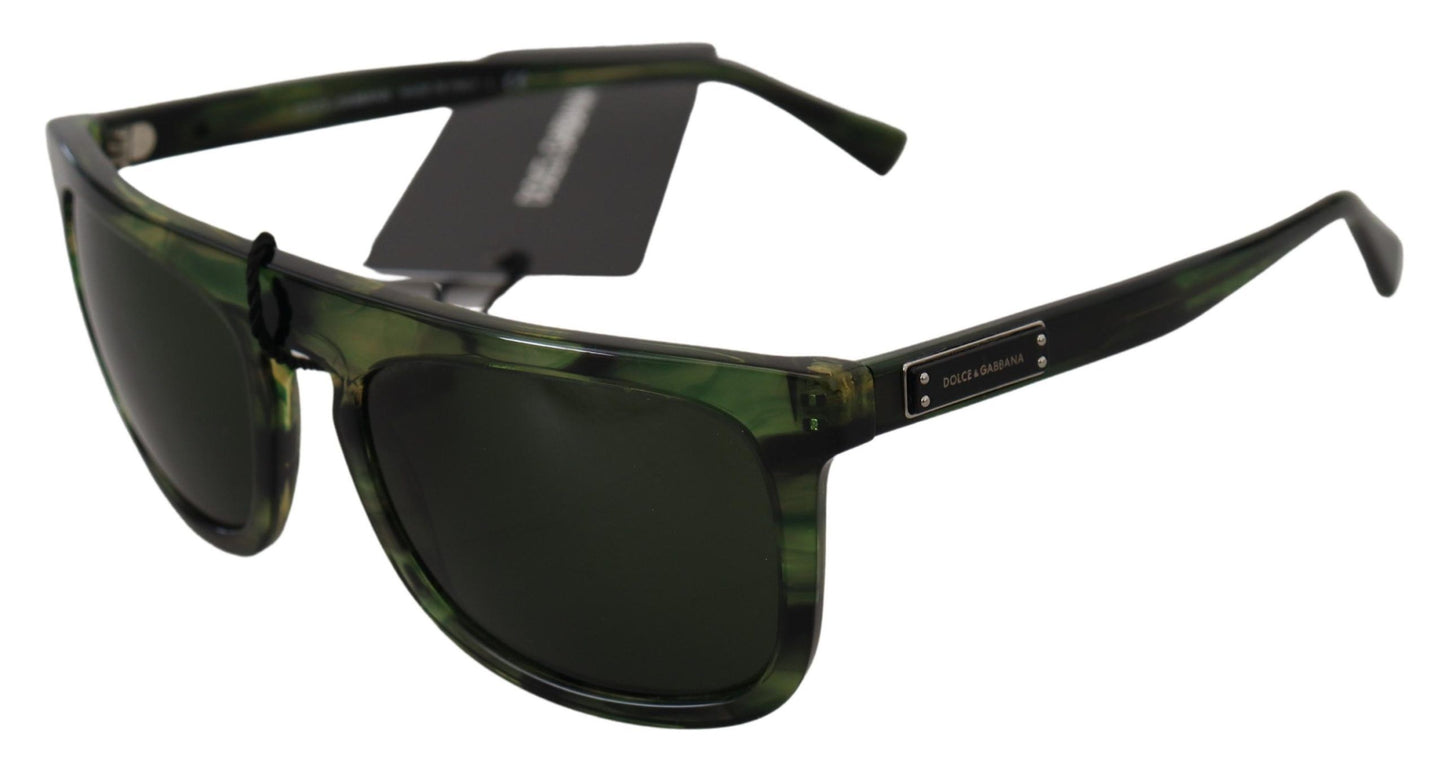 Schicke grüne Acetat-Sonnenbrille für Damen