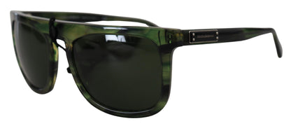 Schicke grüne Acetat-Sonnenbrille für Damen