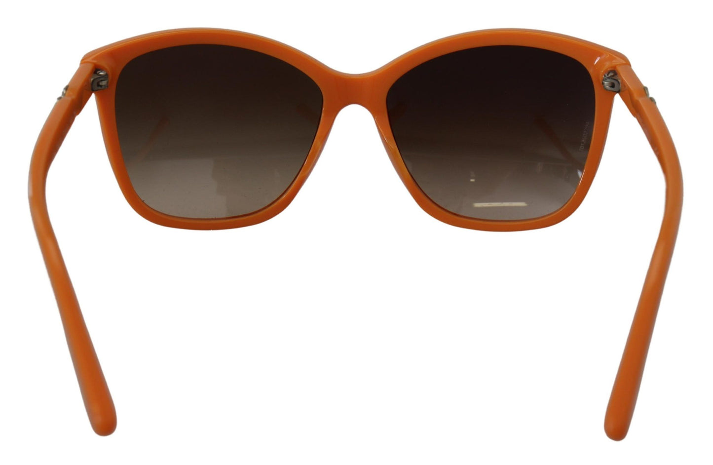 Schicke orange runde Sonnenbrille für Damen