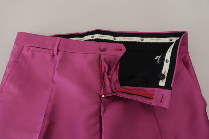 Elegante Slim Fit Anzughose in Rosa