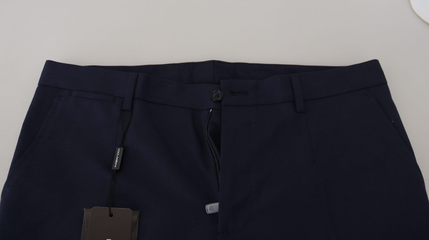 Elegante Slim Fit Anzughose in Blau