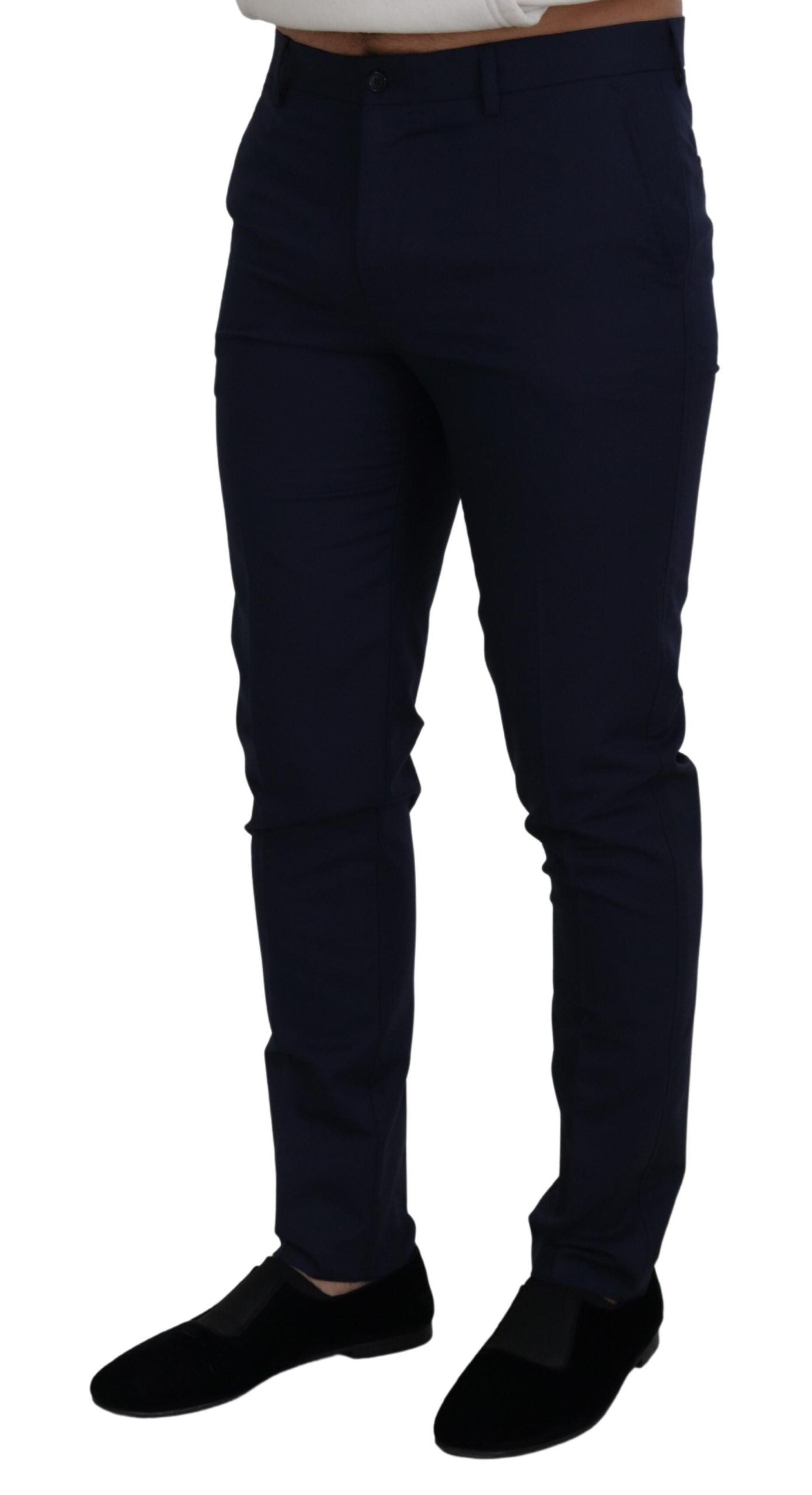 Elegante Slim Fit Anzughose in Blau