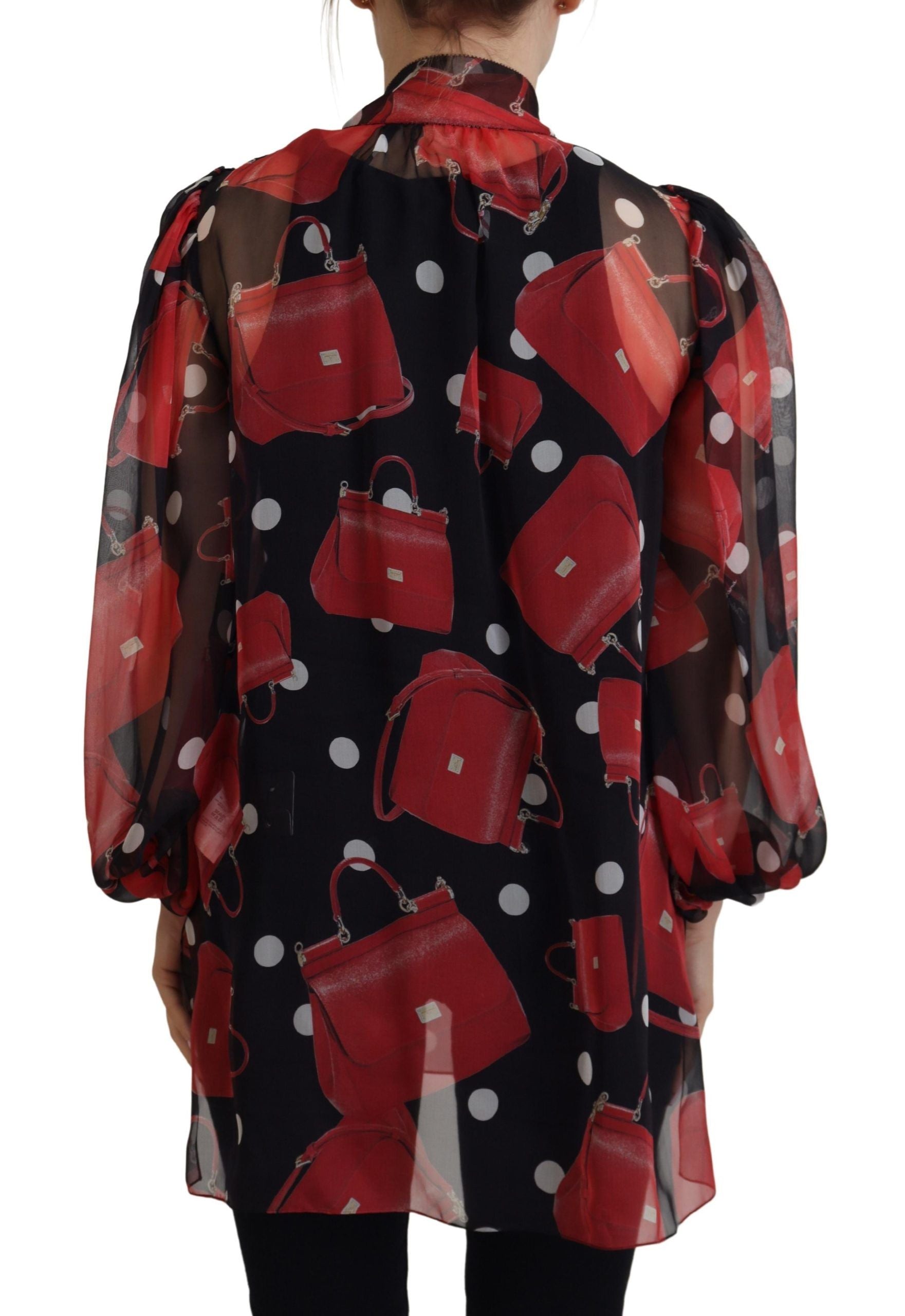 Sicilian Print Silk Blouse - Luxurious & Chic