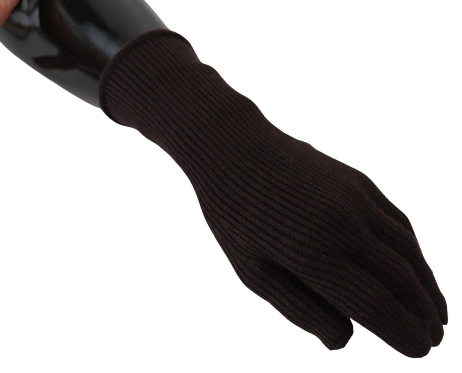 Elegante Handschuhe aus Seide und Kaschmir in Braun