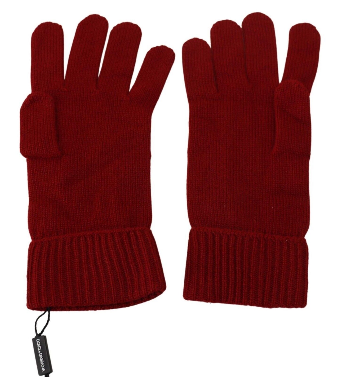 Elegante rote Winterhandschuhe aus Kaschmir