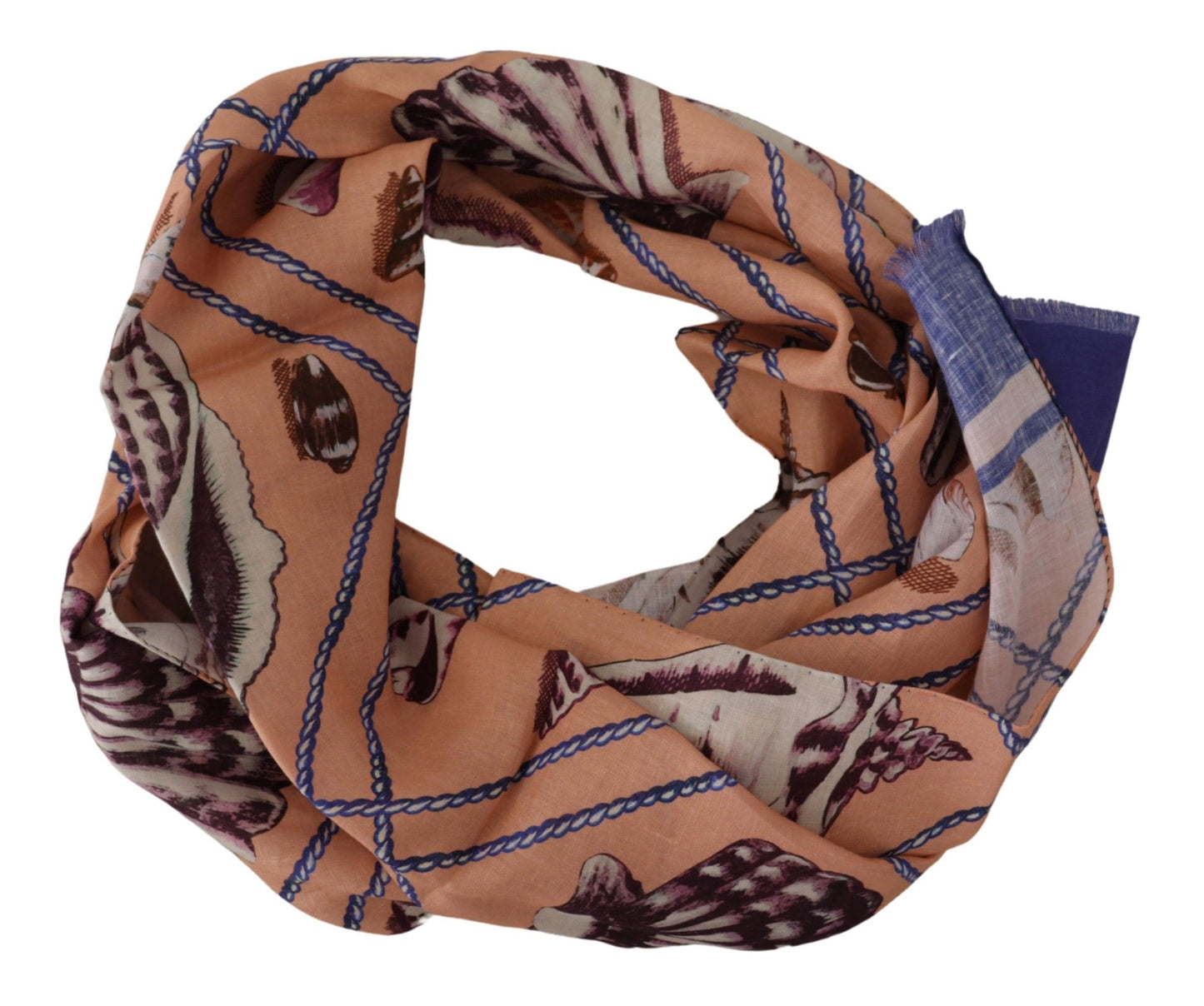 Multicolor Seashell Linen Scarf for Men