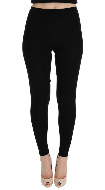 Elegante schwarze Kaschmirhose