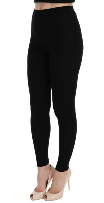 Elegante schwarze Kaschmirhose