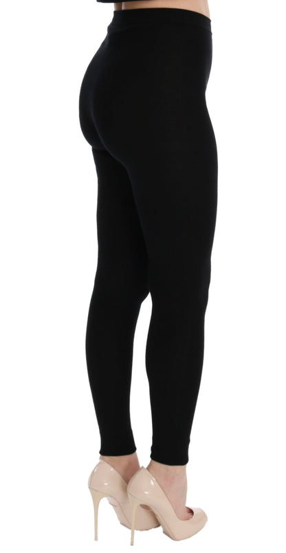 Elegante schwarze Kaschmirhose