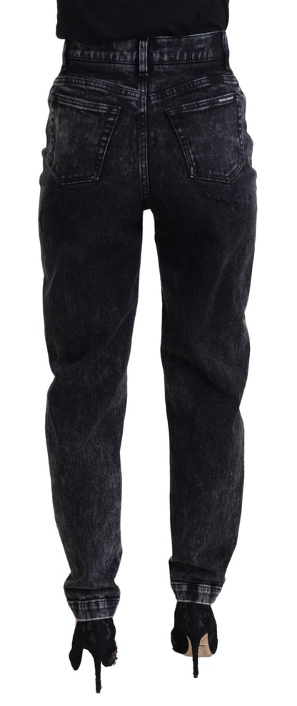 Elegante schwarze Jeanshose