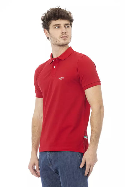 Rotes Poloshirt aus Baumwolle für Herren