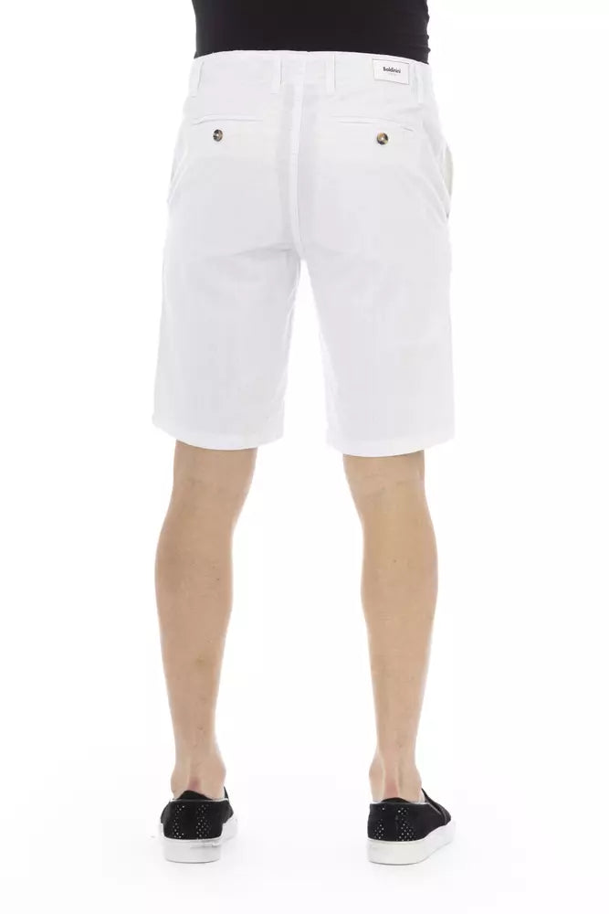 Weiße Bermudashorts aus Baumwolle für Herren