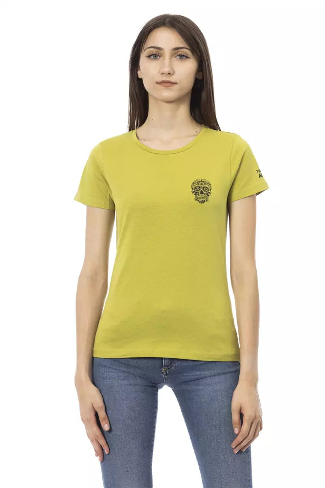 Green Cotton Women Top