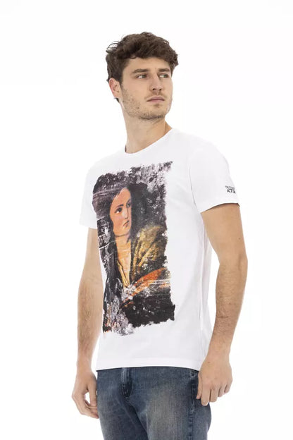 Weißes Baumwoll-T-Shirt für Herren