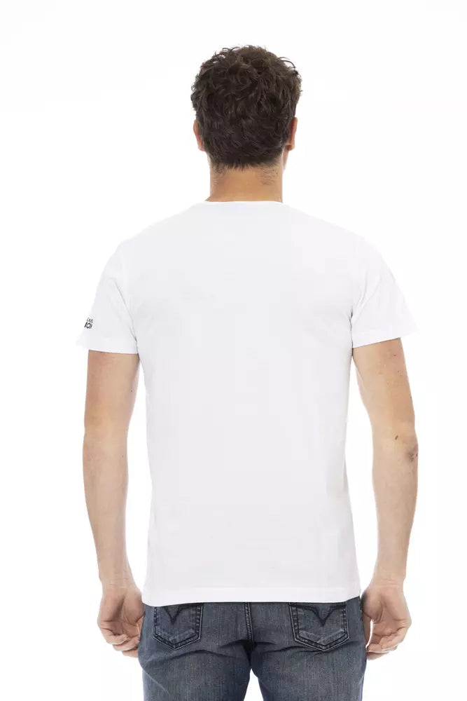 Weißes Baumwoll-T-Shirt für Herren