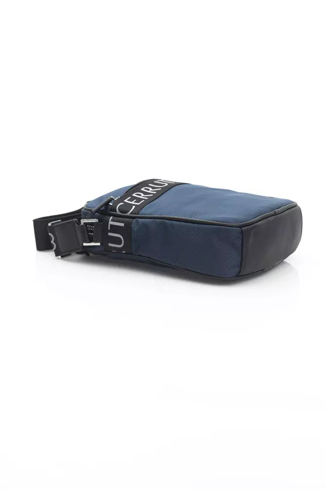 Blue Nylon Men Messenger Bag