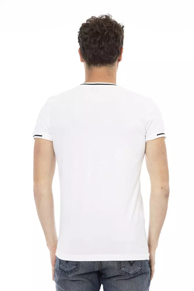 Weißes Baumwoll-T-Shirt für Herren