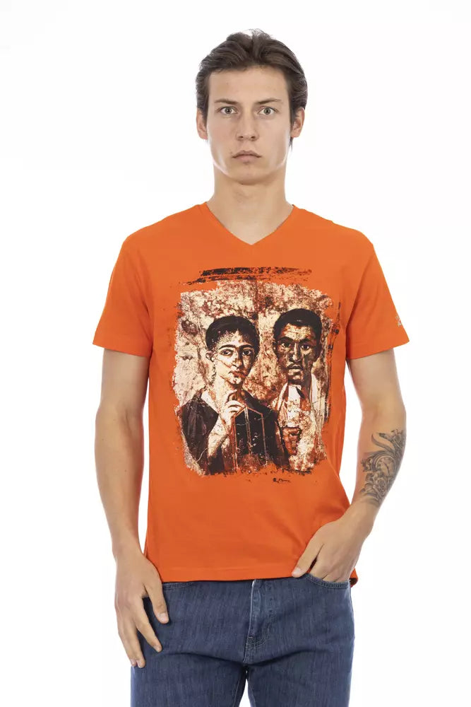 Oranges Baumwoll-T-Shirt für Herren